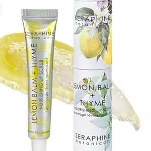 Seraphine Botanicals Lemon Balm + Thyme Nourishing Lip Scrub